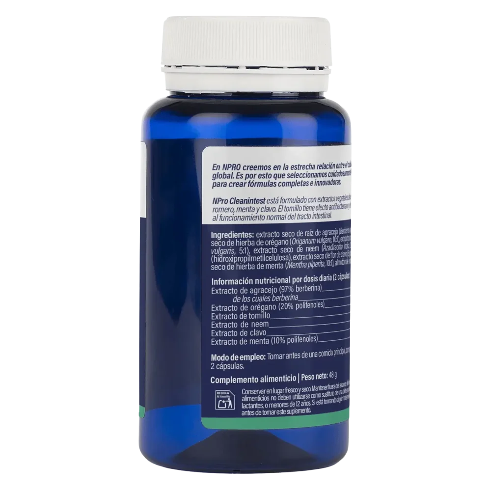 NPRO Cleanintest - 60 Cápsulas