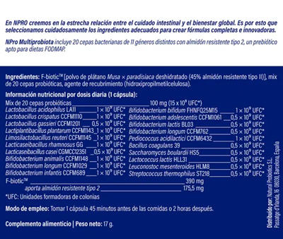 NPro Multiprobiota - 30 Cápsulas