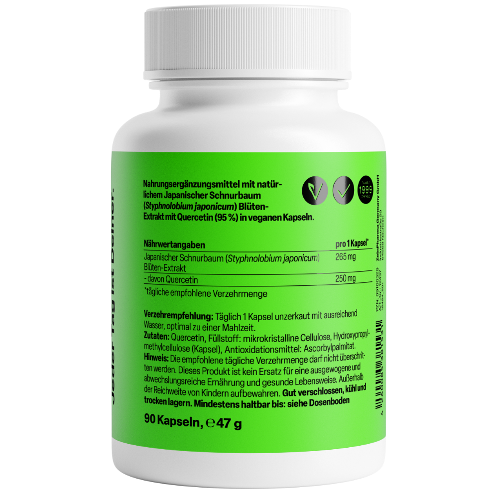Zein Pharma Quercetina 250 mg ‑ 90 Cápsulas