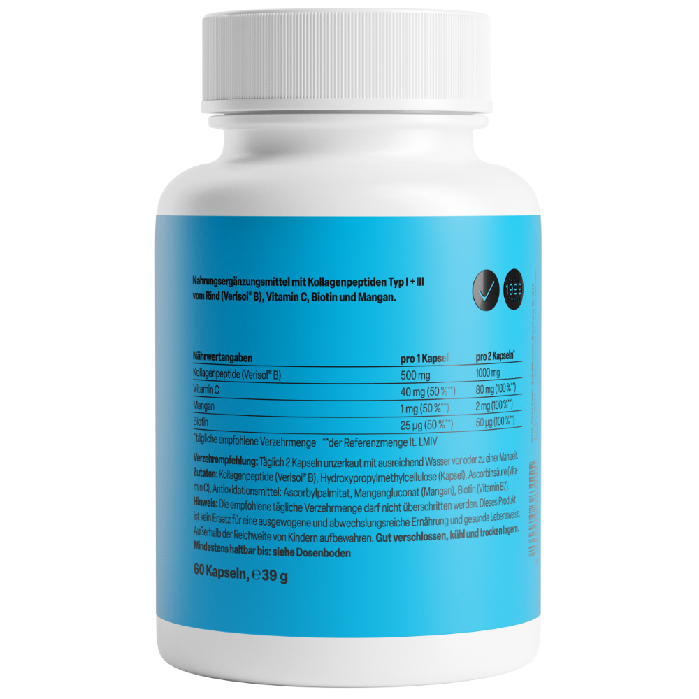 Zein Pharma Colagénio C I + III 500 mg ‑ 60 Cápsulas