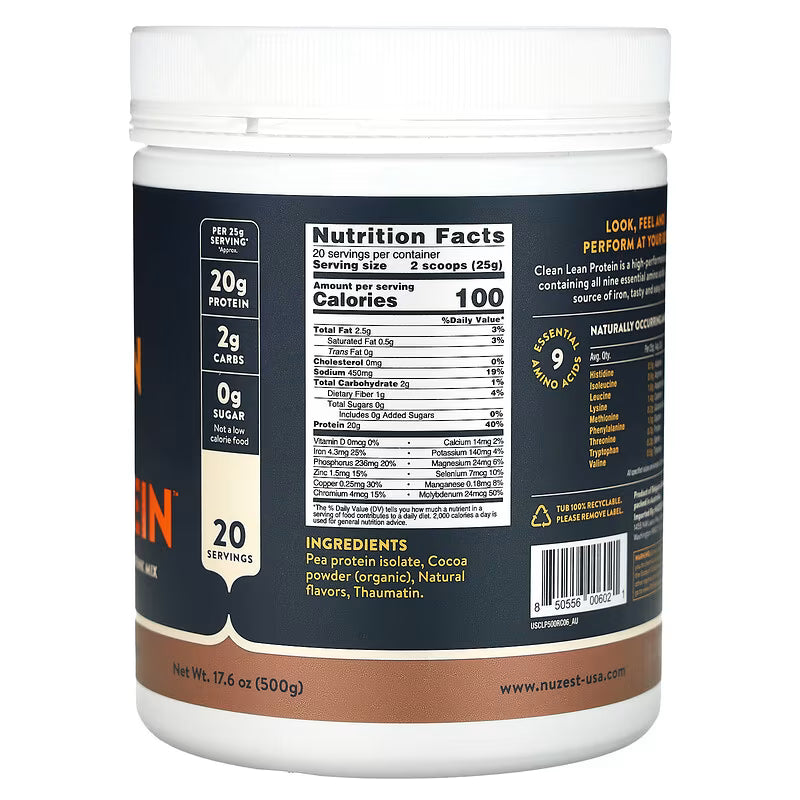 Nuzest Clean Lean Protein 500g Chocolate