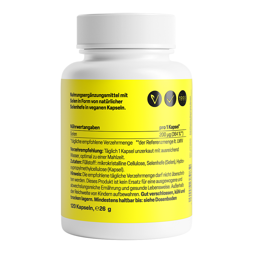 ZeinPharma Selénio 200 µg - 120 cápsulas