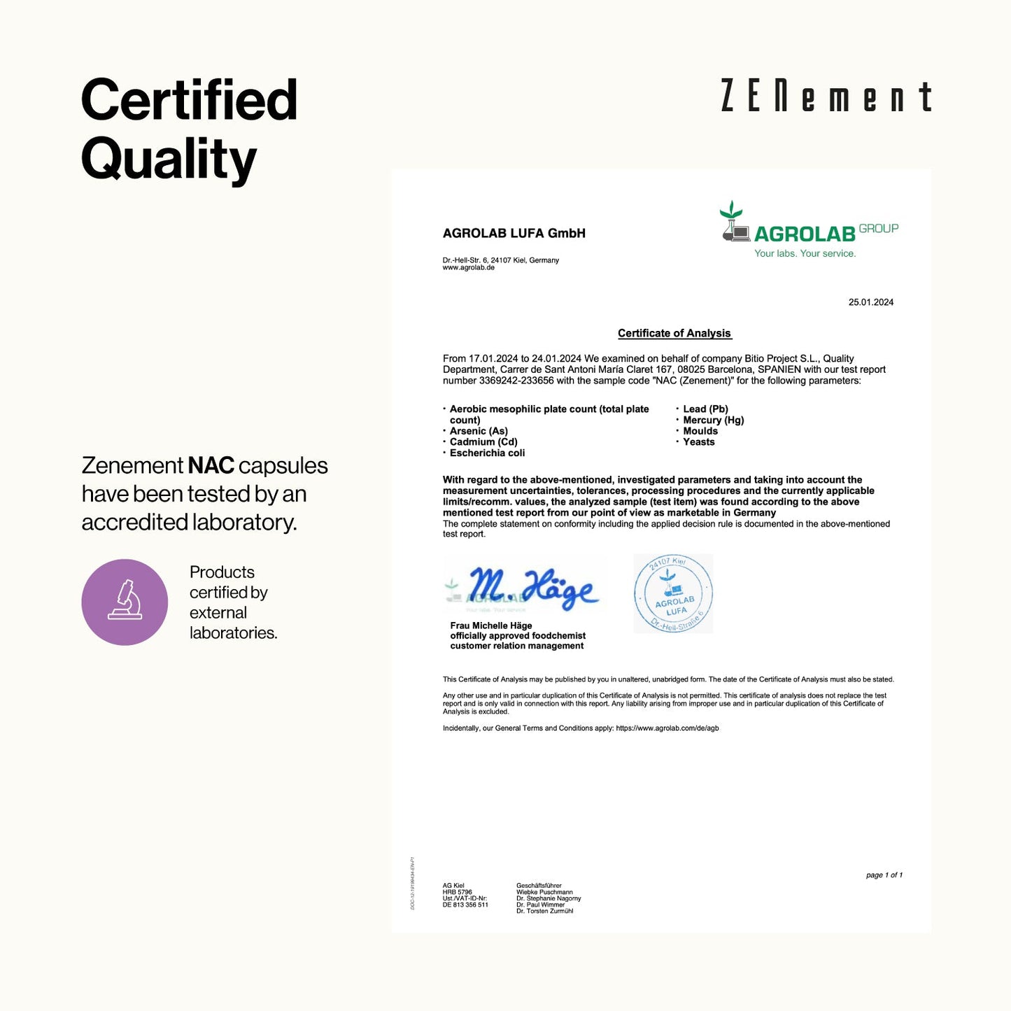 ZENement NAC 600 mg - 180 Cápsulas Vegan