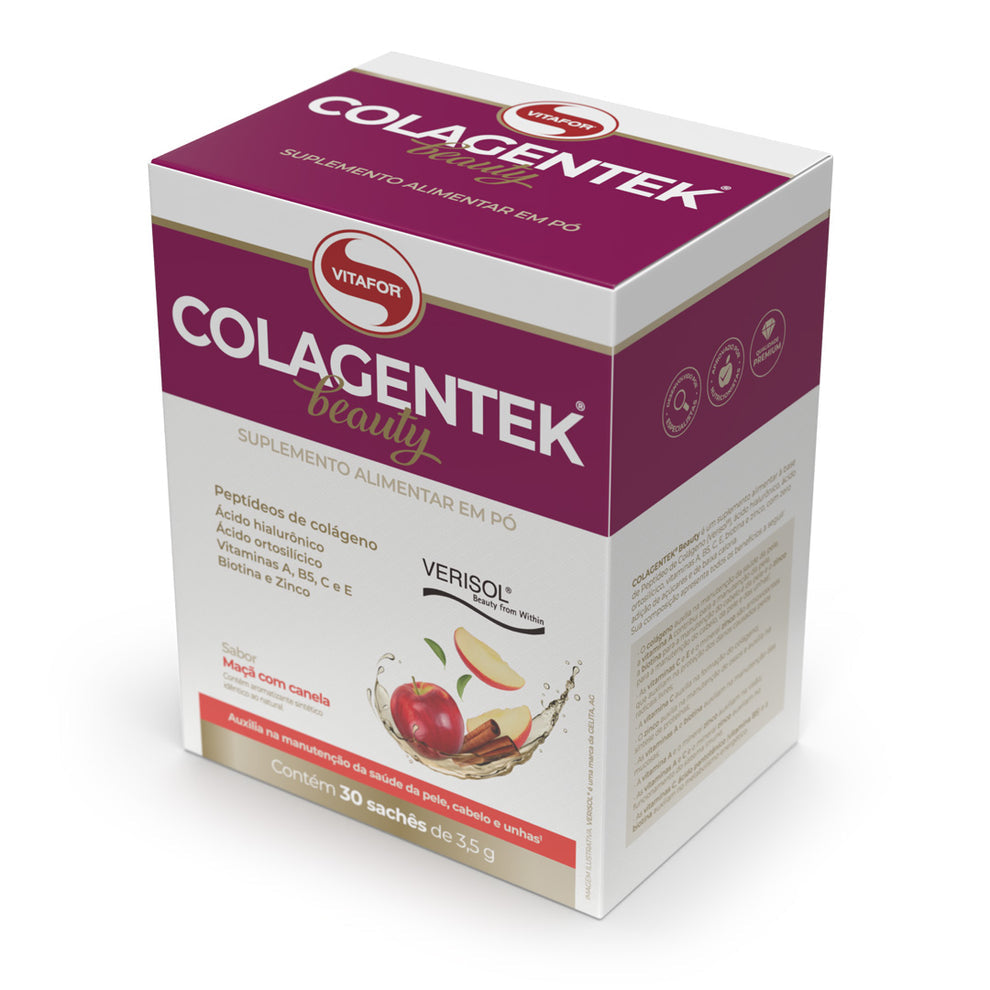 Vitafor Colagentek® Beauty Maçã Canela 30 Saquetas