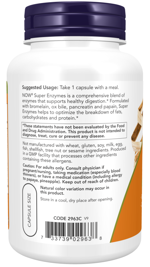 Now Super Enzymes – 180 Comprimidos