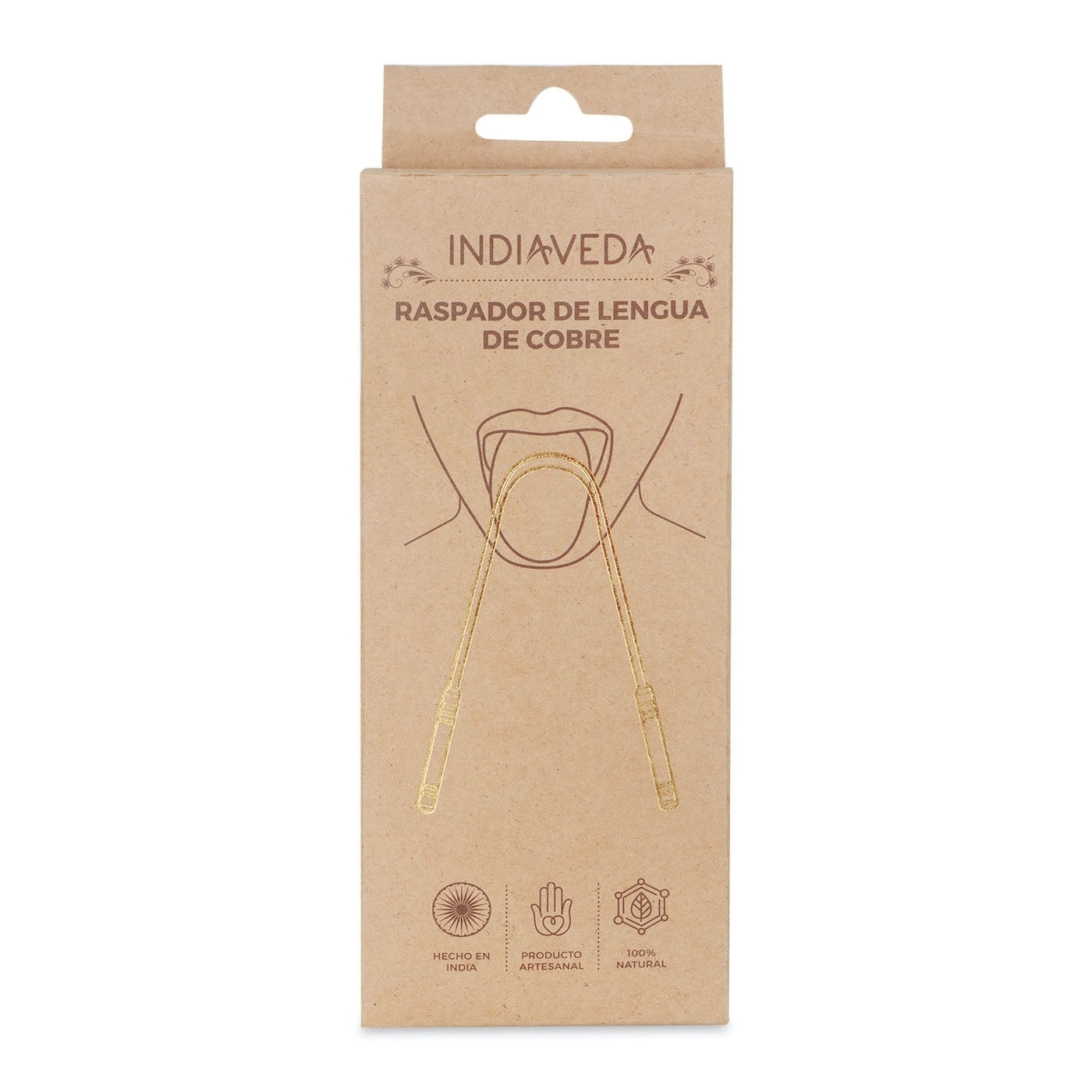 Raspador de Língua de Cobre Indiaveda