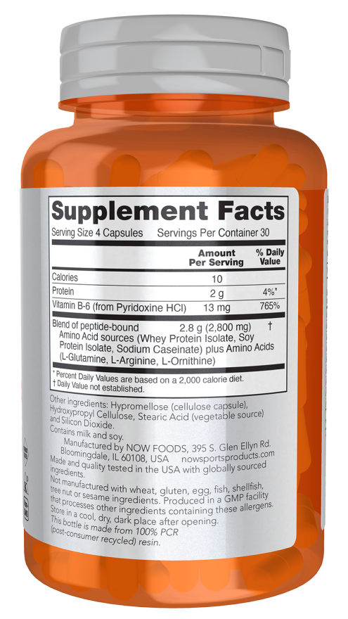 NOW Amino Complete Aminoácidos - 120 Cápsulas Vegetais