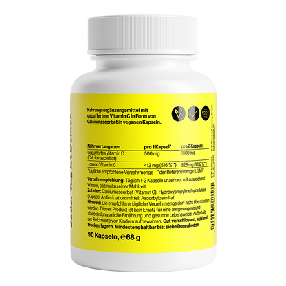 ZeinPharma Vitamina C pH Neutro 500mg - 90 cápsulas