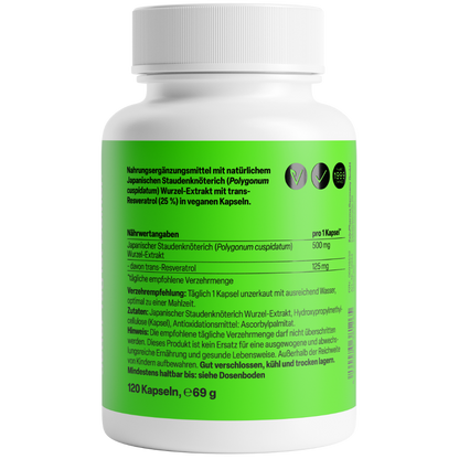 Zein Pharma Resveratrol 125 mg ‑ 120 Cápsulas
