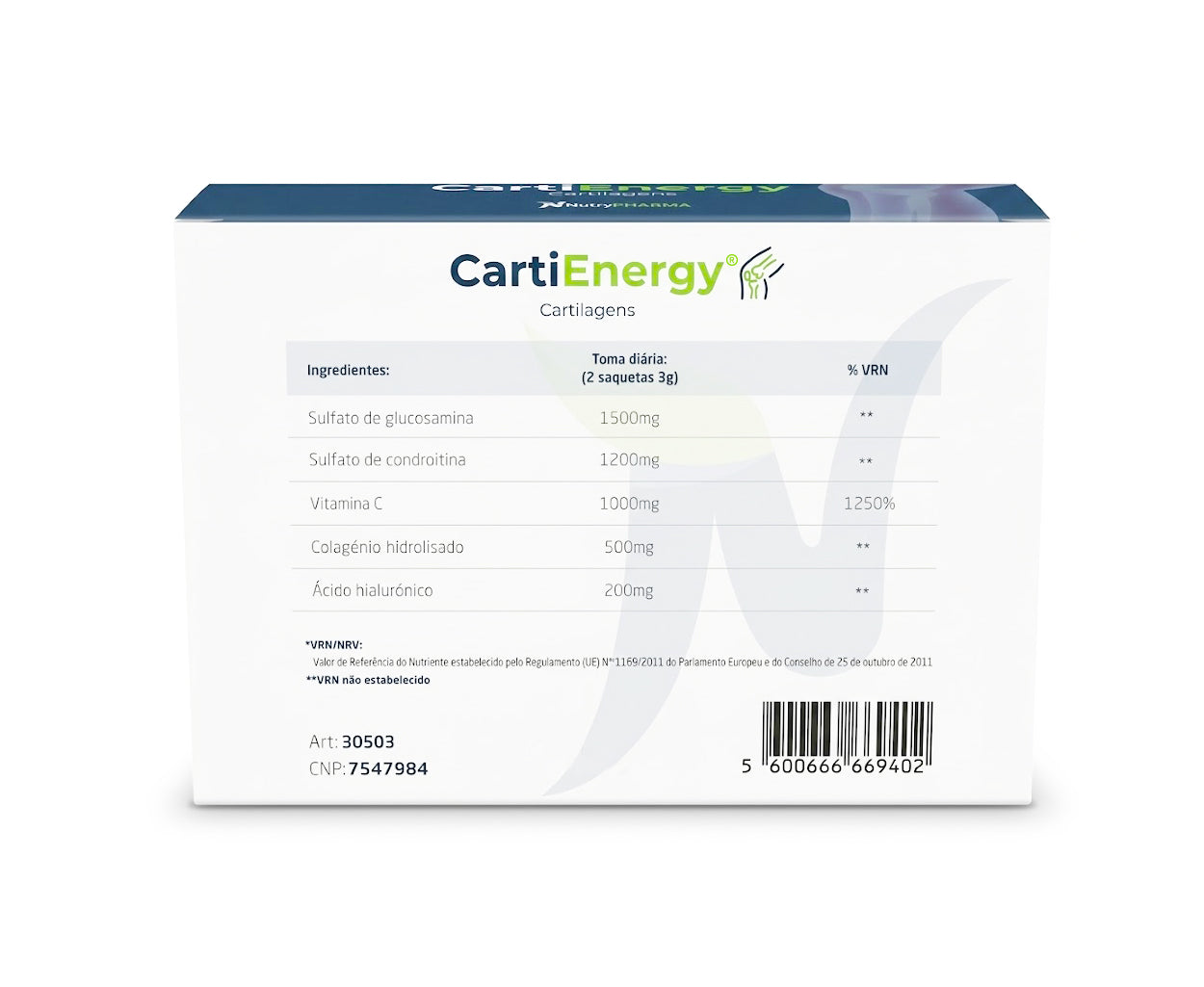 CartiEnergy Cartilagens - 30 Saquetas x 3 g