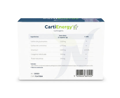 CartiEnergy Cartilagens - 30 Saquetas x 3 g