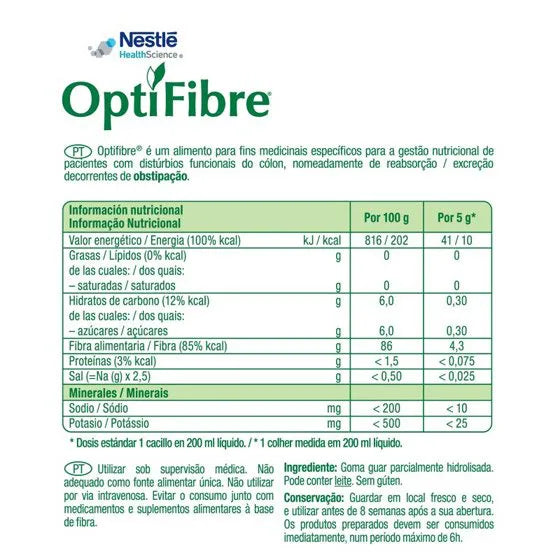 Nestlé OptiFibre Pó - 250 g