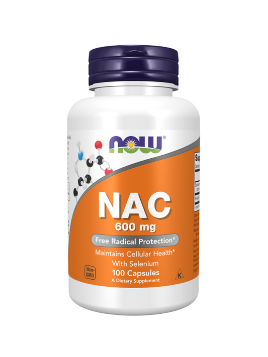NOW Foods, NAC, 600 mg, 100 Cápsulas