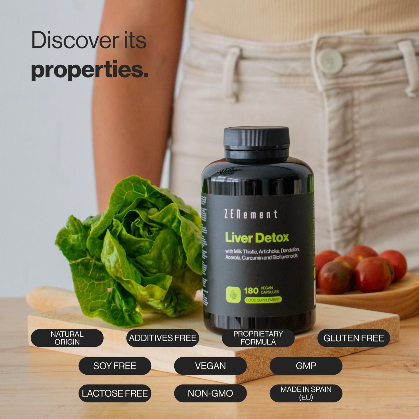ZENement Detox Hepático - 180 Cápsulas Vegan