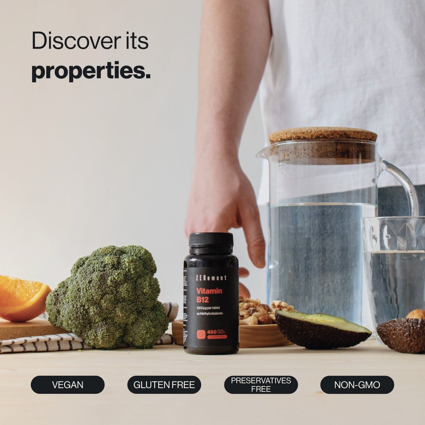 ZENement Vitamina B12 1000 µg - 450 Comprimidos Vegan