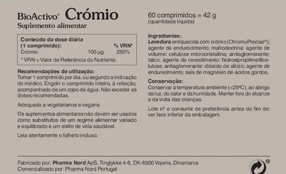 BioActivo Crómio - 60 Comprimidos