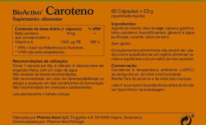 BioActivo Caroteno - 60 Cápsulas