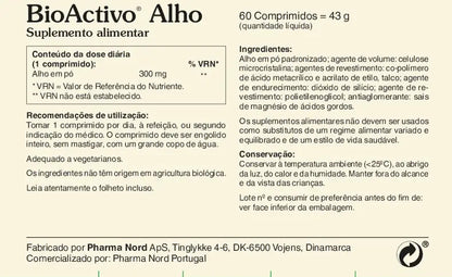 BioActivo Alho 60 Comprimidos