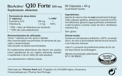 BioActivo Q10 Forte 100 mg - 90 Cápsulas
