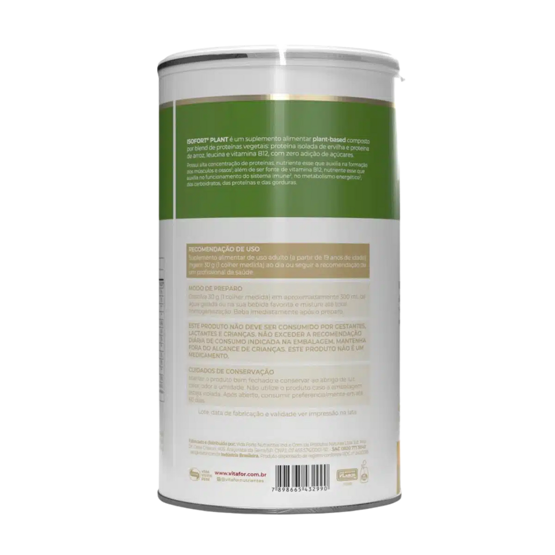 Vitafor ISOFORT Plant - Banana e Canela - 450g