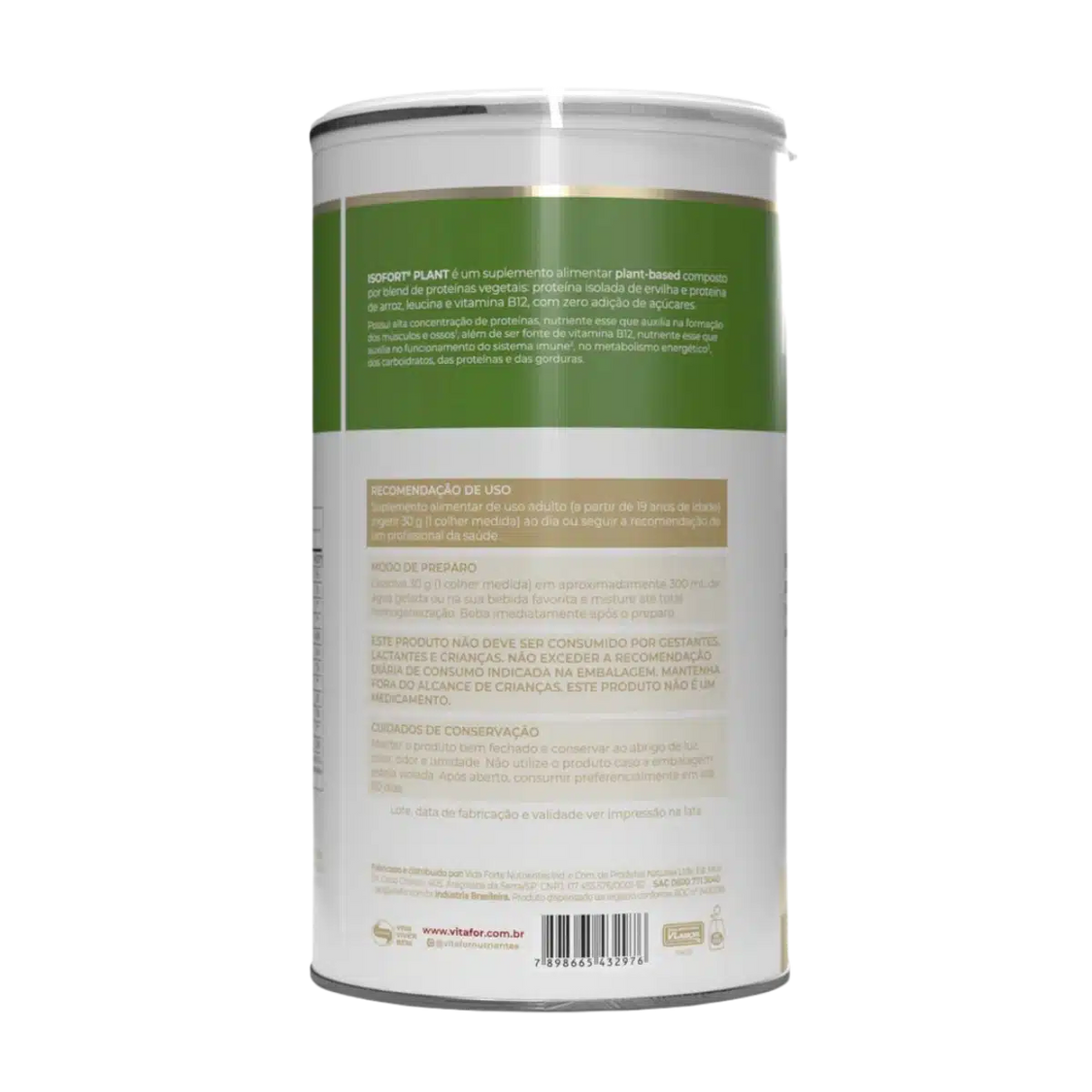 Vitafor ISOFORT Plant - Baunilha - 450g