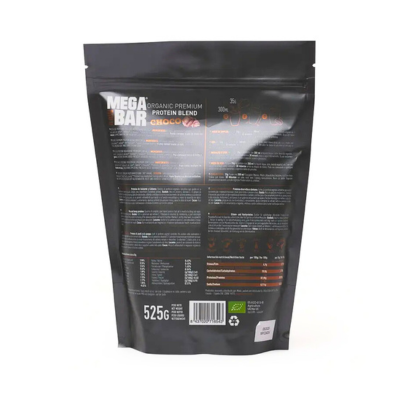 MEGARAWBAR Proteína Blend Premium Chocolate Bio - 525 g