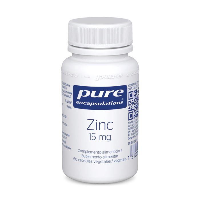 Pure Encapsulations Zinco 15 mg - 60 Cápsulas