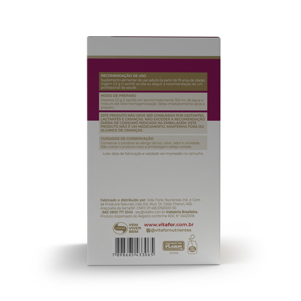 Vitafor Colagentek® Beauty Ananás Hortelã 30 Saquetas