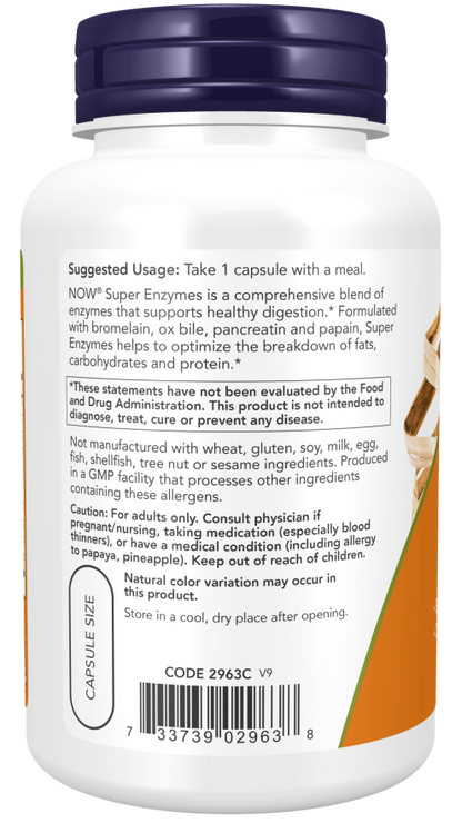 Now Super Enzymes – 180 Comprimidos