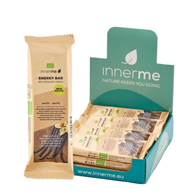 Innerme Barra Energética Baunilha Bio - 50 g (pack de 12 unidades)
