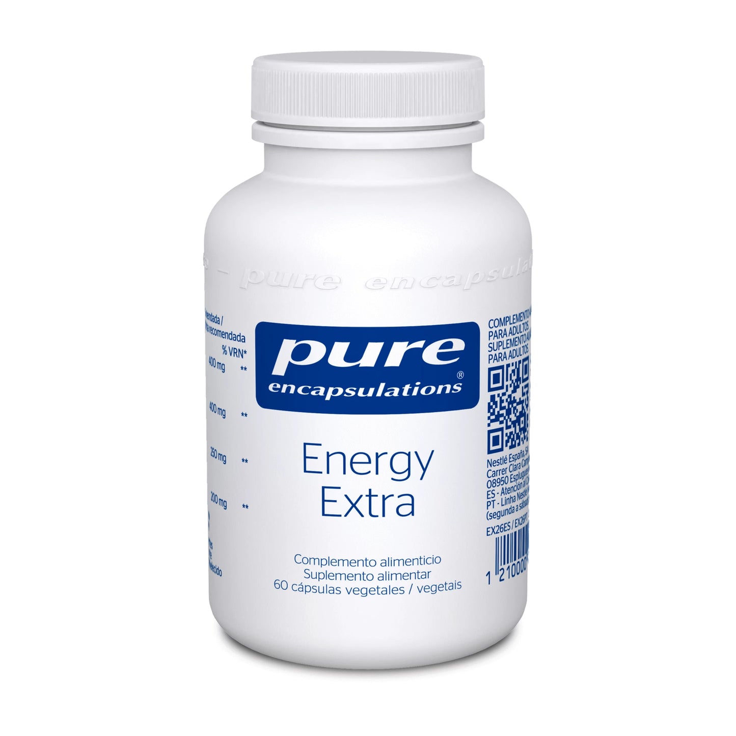 Pure Encapsulations Energy Extra - 60 Cápsulas